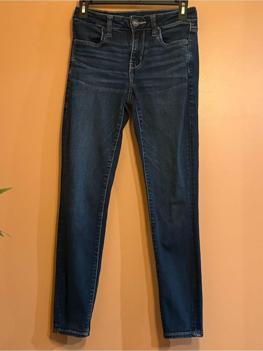American Eagle Women’s 4R Dark Wash Next Level Stretch Skinny Jeggings